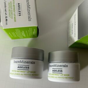 Set x2 bareMinerals Ageless Phyto-Retinol Lip Mask m13g / 0.46 oz New & Sealed